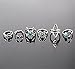 Metal Factory 316L Stainless Steel White Cubic Zirconia CZ Eternity Wedding 3MM Band Ring Sz 6