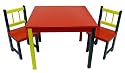 Beck Children's Wooden Table with Two Chairs
