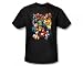Search : Justice League - The League's All Here Adult T-Shirt In Black