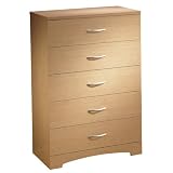 South Shore Contemporary Natural Maple 5 Drawer Chest 3113035