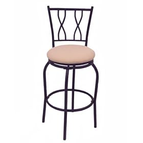 Black Double Crossback Metal Stool - 30" by Target Marketing Systems, Inc