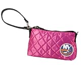 NHL New York Islanders Pink Quilted Wristlet