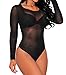 Dearlovers Women One Piece Shapwear Teddy Lingerie Babydoll Large Size Black