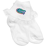 Florida Gators Newborn Girls White Lace Ankle Socks