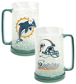 Miami Dolphins NFL Crystal Freezer Mug