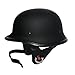 TCMT Dot Adult German Style Matte Black Half Helmet Motorcycle Chopper Cruiser Biker Helmet M