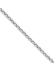 Genuine .925 Sterling Silver Diamond Triangle Link Bracelet 16.2 Grams . 100% Satisfaction Guaranteed.