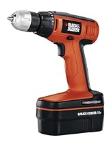 Black & Decker CDC180AK 18-Volt Cordless Drill Kit, Charger & Battery, Includes 30 Accessories