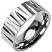 Spikes Solid Titanium Tribal Ring