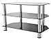 AVF SDC800-A  TV Stand for up to 42-inch TVs, Black Glass, Chrome Legs