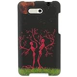 Crystal Hard BLACK Snap on With FOREVER LOVE Design Faceplate Cover Case fo ....