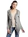 Sweet Romeo Womens Open Fly Cardigan, Heather Grey, Large