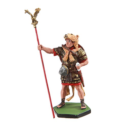 Tin Toy Soldier Roman Aquilifer of Legio VIII hand painted metal sculpture miniature figurine 54mm #18.17