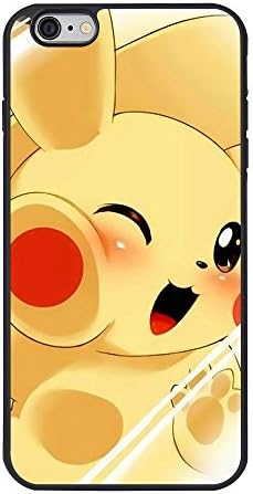 Pokemon Cute Pikachu iPhone 6s Plus case,Pikachu Cover for Iphone 6/6s Plus TPU Case