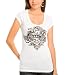 G by GUESS Crown with Wings Tee, WHITE (L)