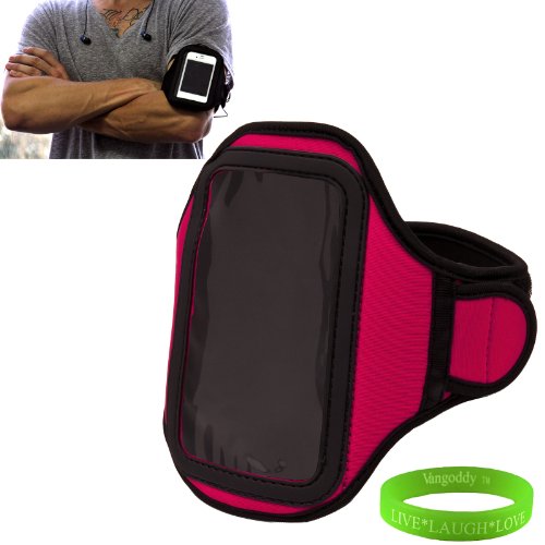 HTC ONE X+ / X Plus Android Smart Phone Neoprene Exercise Armband ( Pink ) with Sweat Resistant Lining , Velcro Strap Extender , Key Pocket and Excess Earphone Cord Holder + VanGoddy Wrist Band 
HTC ONE X+ / X Plus Android Smart Phone Neoprene Exercise Armband ( Pink ) with Sweat Resistant Lining , Velcro Strap Extender , Key Pocket and Excess Earphone Cord Holder + VanGoddy Wrist Band