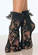 Lace Anklet Sock in Black, White, Red, or Pink