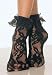 Lace Anklet Sock in Black, White, Red, or Pink