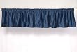 Mavy Blue Velvet Rod Pocket / Pole Top Valance