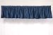 Mavy Blue Velvet Rod Pocket / Pole Top Valance
