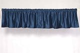 Mavy Blue Velvet Rod Pocket / Pole Top Valance
