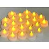 Instapark LCL Series Battery-powered Flameless LED Tealight Candles, Pack of 24