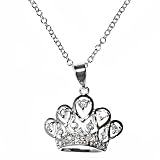 Silver Cubic Zirconia Necklaces, Size: 16-18 inches