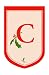 Monogram Holiday Garden Size Flag - C
