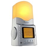 Sunrise System UK Model (SRS250UK) Sunrise Natural Alarm Clock to reduce SAD symptoms with built in lamp, sleep sounds and MP3 player  - with FREE Aromotherapy Oil!
