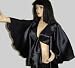 Black Belly dance Satin flair top choli tribal women's blouse