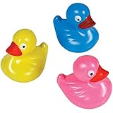 3" Floating Weighted Duck Set of 12 Assorted Colors