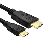 Caxico 金メッキ HDMI ミニ HDMI ケーブル、1.5meters、5 フィート