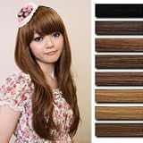 惹かれるナチュラルウェーブ　ルーセントナチュラルロング　耐熱 wig053 ゴスロリ ロリータ パンク コスプレ コスチューム メイド blk
