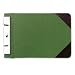Wilson Jones Canvas Sectional Storage Post Binder For 8-1/2 X 5-1/2 Sheets, 2-3/4" Post Spacing, Green Canvas, W278-05A