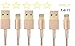 Necano(tm) 50cm Gold Usb Sync Data and Charging Cable Cord Wire Suitable for Iphone 6 6s 6 Plus 6s Plus Iphone 5 5c 5s Ipad 4 Mini Air Ipod Nano 7 Ipod (50cm Gold) with Necano Retail Package(3pcs)