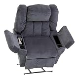Franklin 395 Revere Lift Chair Fabric: Red Microfiber, Heat & Massage: No