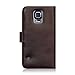 Terrapin Leather Wallet Case with Card Slots & Bill Compartment for Samsung Galaxy S5 (Genuine Leather - Brown)
