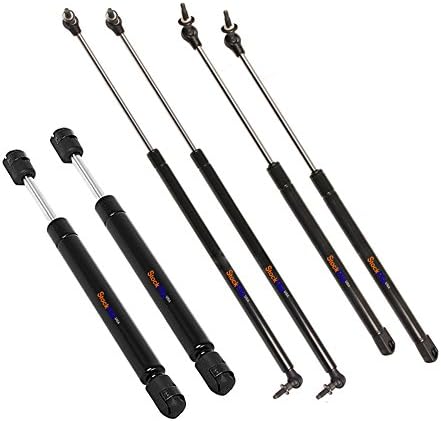 Stockpile USA 4048 4699 4528 2 Hood 2 Tailgate 2 Window Lift Support Struts Arm Fits Jeep Grand Cherokee