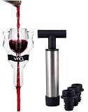 Vin02 Acclaimed Wine Aerator- Wine Saver and three wine stoppers included in Gift Set.