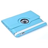 ATC Supreme Quality Deluxe New Ipad 3 & Apple Ipad 2 Smart Case Cover Clear Compatible With Genuine Apple Ipad (All Versions Wi-Fi And Wi-Fi + 3G/4G - 16Gb 32Gb 64Gb) ---Light Blue (Free Screen Protector + LCD Screen Cloth!!!)