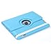 ATC Supreme Quality Deluxe New Ipad 3 & Apple Ipad 2 Smart Case Cover Clear Compatible With Genuine Apple Ipad (All Versions Wi-Fi And Wi-Fi + 3G/4G - 16Gb 32Gb 64Gb) ---Light Blue (Free Screen Protector + LCD Screen Cloth!!!)