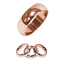 9ct Rose Gold 4mm Court Heavy Wedding Ring - Free Delivery - 4.7 Grams