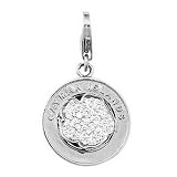 14K White Gold Diamond Cayman Islands Charm