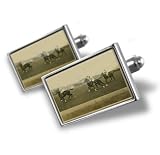 Cufflinks "Horses in polo, Vintage" - Hand Made Cuff Links