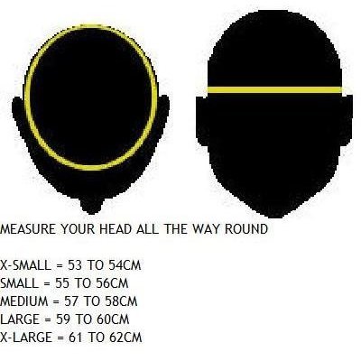 VIPER RS-44 BLACK MOTORCYCLE MOTORBIKE HELMET, SMALL