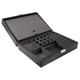 Wolf Designs Black Four Piece Watch Case with Valet #4588027