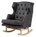 Nurseryworks Empire Rocker in Slate with Light Legs