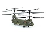 Syma 16.5CM S026G 3.5Ch 3 Channel Mini Chinook RC Helicopter Gyro Small Toy Gift Army-green