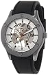 Breda Women's 1450_gun/black "Addison" Mechanical See-Through Silicone Band Watch