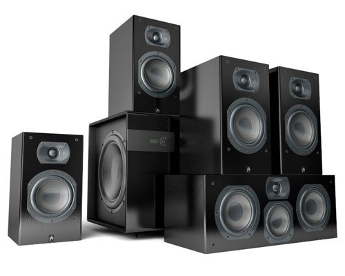 Aperion INTIMUS 5B Harmony HD - 5.1-channel home theater speaker system - high-gloss black
